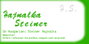 hajnalka steiner business card